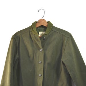 Vintage Army Jacket Green Army Jacket Liner Wool Army Liner Vietnam Era Army Shirt Wool Liner Woman's Army Jacket Liner image 3