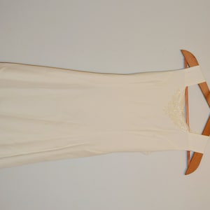 Vintage White Sleeveless Dress Crepe Mini Dress by Little Miss Juniors Size 14