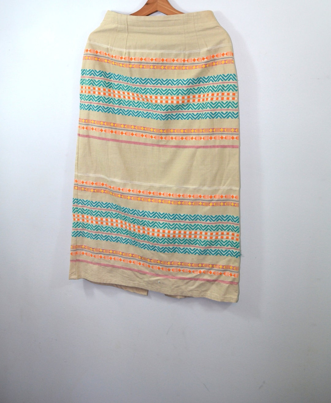 Vintage Skirt Southwestern Skirt Pencil Skirt Boho Skirt Hippy - Etsy