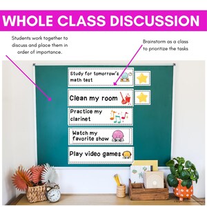 Executive Functioning Activities for Middle School, Time Management Lesson With Skill Cards for School Counselors image 9