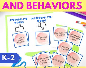Behavior Intervention Activities for Kids, Appropriate Language Individual Counseling Lessons for K-2 School Counselors