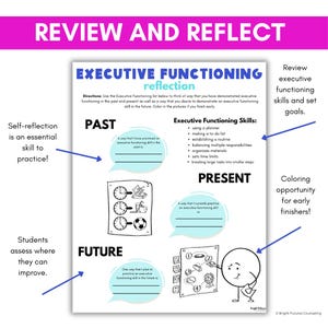 Executive Functioning Activities for Middle School, Time Management Lesson With Skill Cards for School Counselors image 11