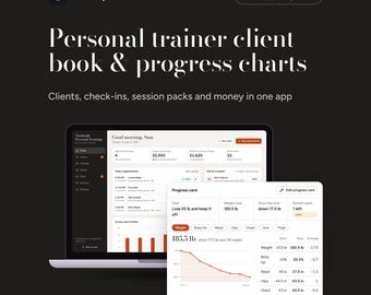 Applicazione web per la gestione dei clienti di personal trainer, con grafici di progresso, pacchetti di sessioni e strumento di monitoraggio dei guadagni.