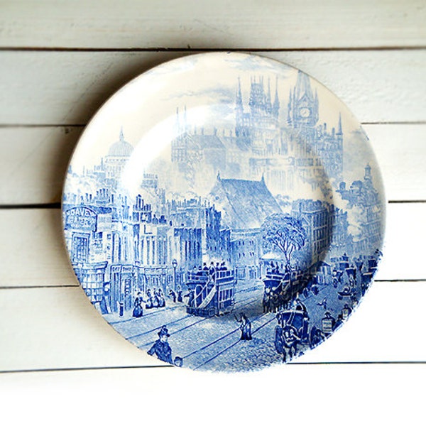 Plate Blue , London city ,Staffordshire ,England