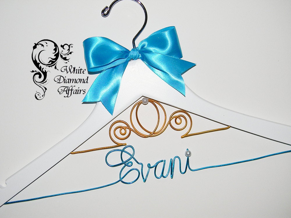 Cinderella Fairytale Coach Themed Wedding Dress Hanger Disney Etsy