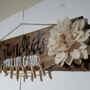 Gifts for Grandma Grandkids Sign Grandma Gift Grandmother Gifts Grandkids Make Life Grand Gifts from Grandkids Wood Sign Gift Idea image 5