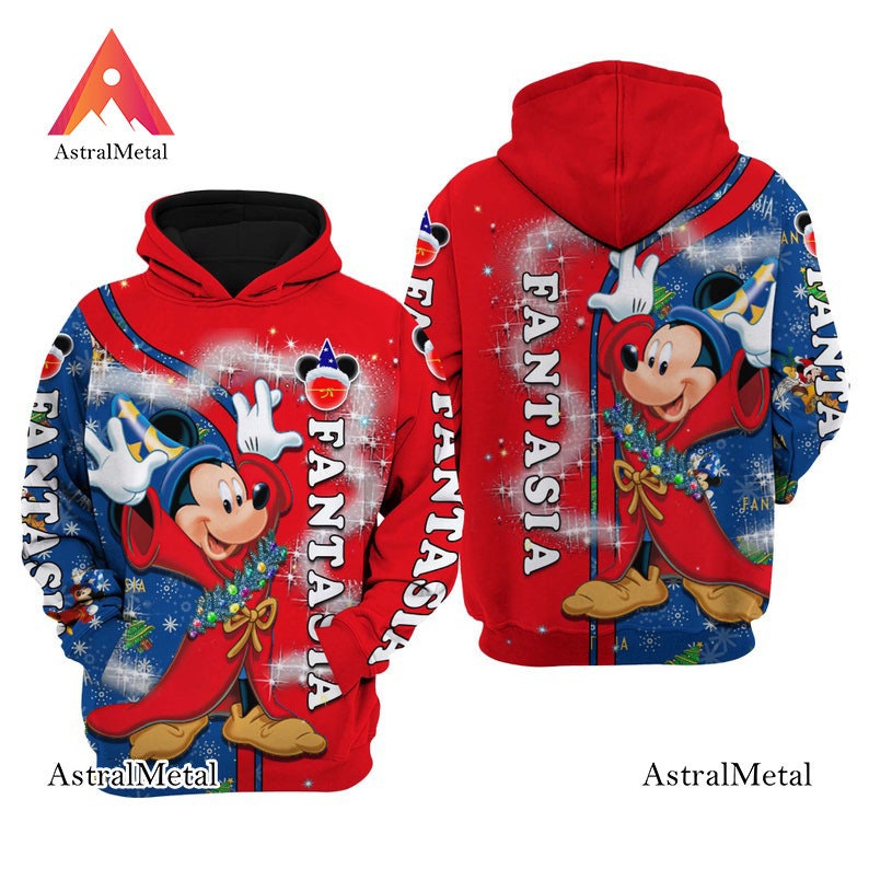 Mickey Mouse Christmas  Disney 3D Hoodie