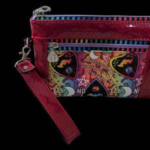 Witchy Rainbow Ouija Wristlet Purse
