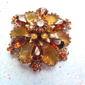Antique Czech Glass Brooch
