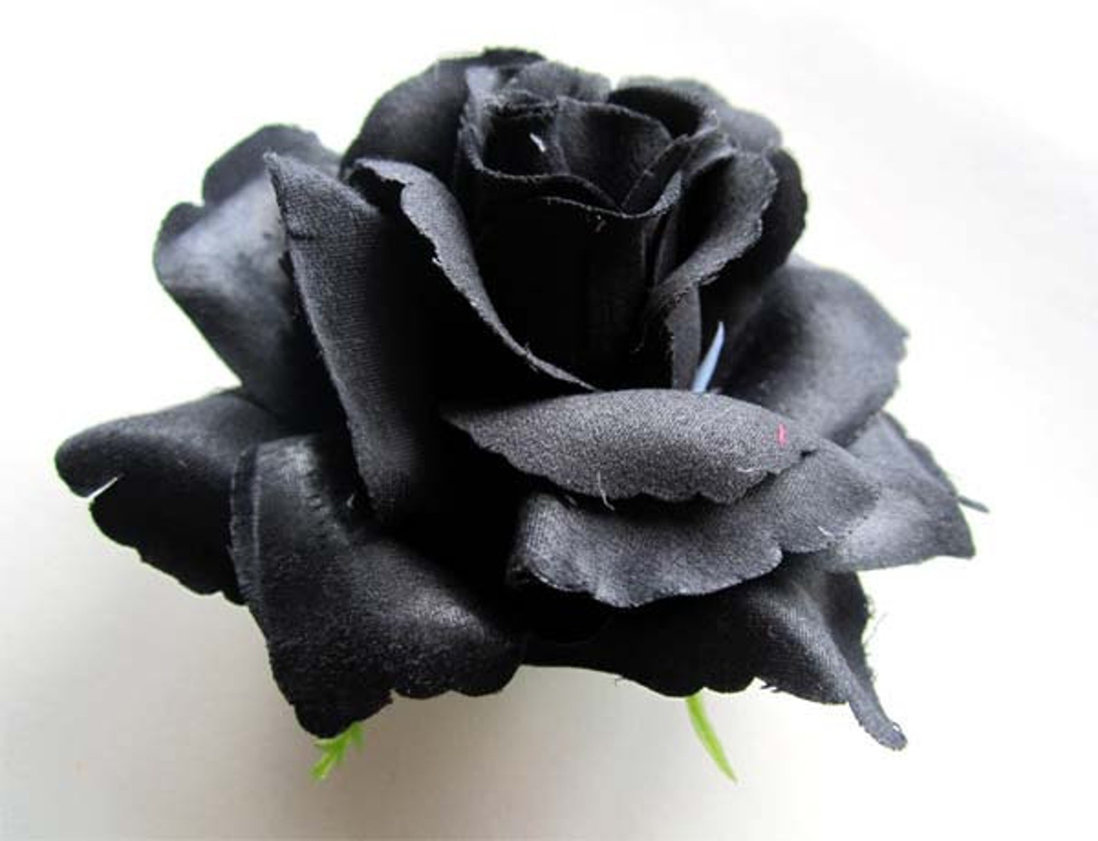 12 Black Roses Artificial Silk Flower Heads 3.75 inches Etsy