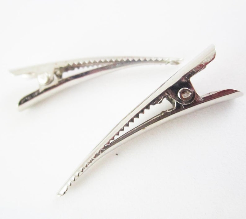40pcs 1 1/2 Inch 40mm Alligator Hair Clip with teeth Etsy