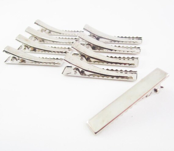 80pcs 1 5 8 Inch 42 Mm Alligator Hair Clip With Teeth Etsy