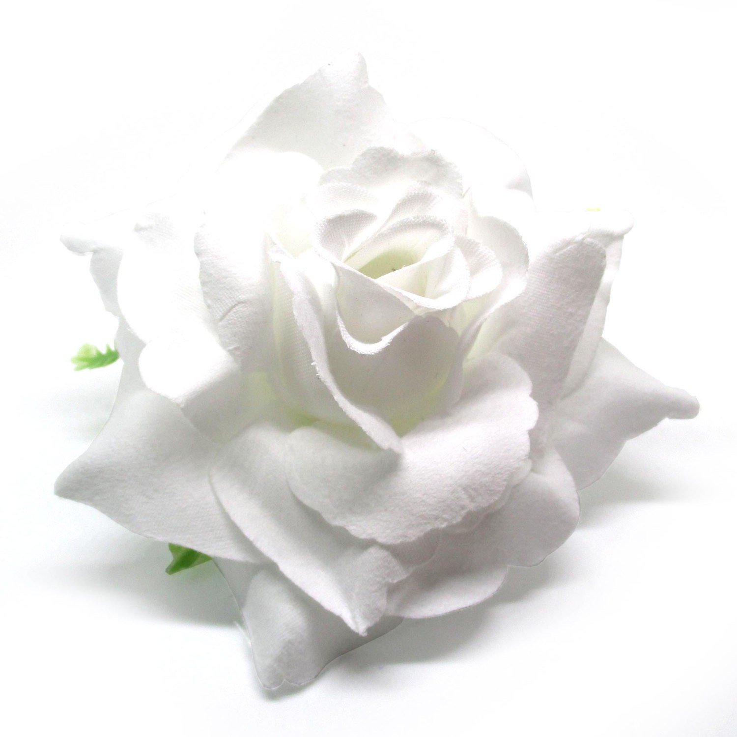 3.75 White Silk Rose Heads Pack of 4 Fabric Etsy