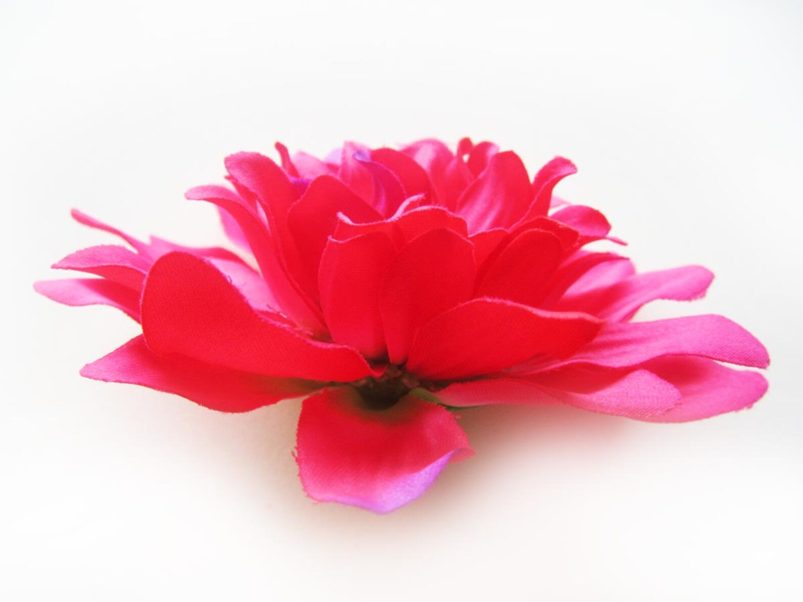 4 Hot Pink silk Dahlia heads Artificial Flower 4 inches Etsy