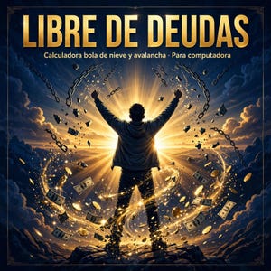 Libre de Deudas | Calculadora bola de nieve y avalancha en español | Plan para salir de deudas | Descarga digital