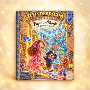 Wonderroam Pinta la Magia: Libro para colorear y cuentos imprimible en PDF, para niños de 3 a 5 años.