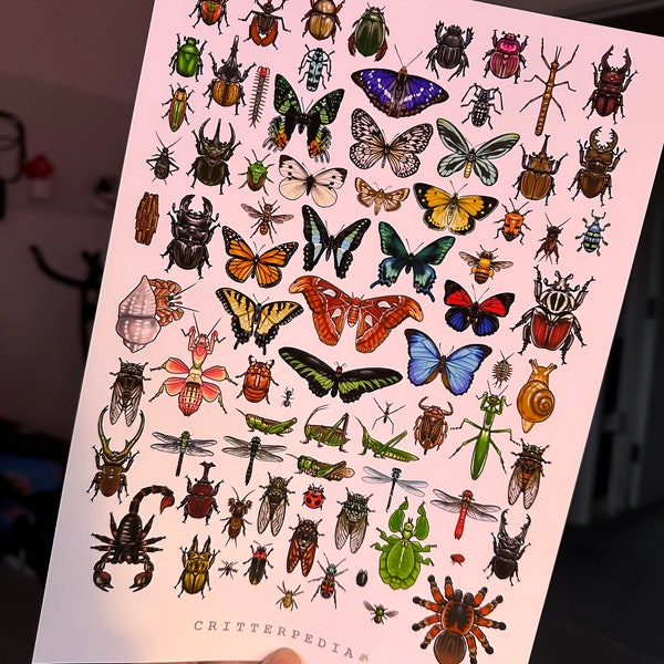 Impresión Critterpedia - Múltiples tamaños disponibles