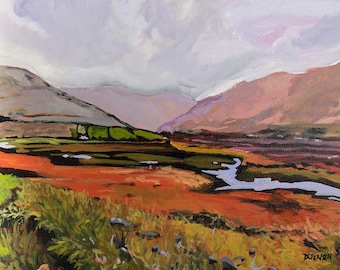 9x12 Inch Acrylic on Stretched Canvas: Signed Debbie Jensen Landscape