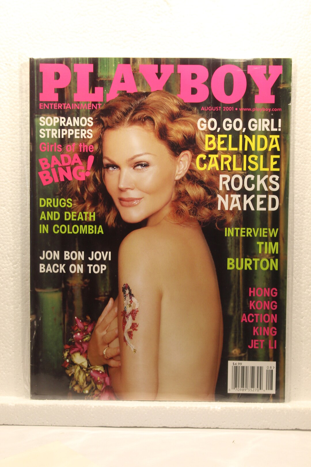 NICE Playboy August 2001. Belinda Carlisle. in Plastic - Etsy