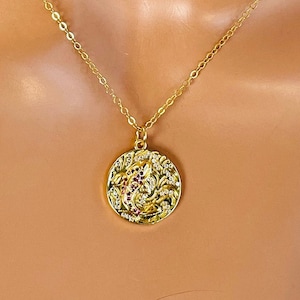 Gold Koi fish charm necklace Women girls 14 K gold filled koi charm necklaces phish pendant jewelry lucky gift
