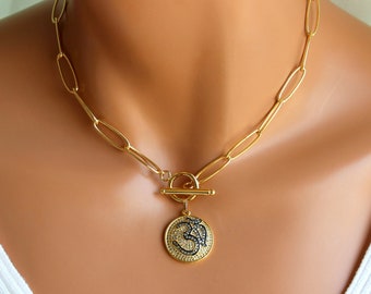 two tone choker necklace