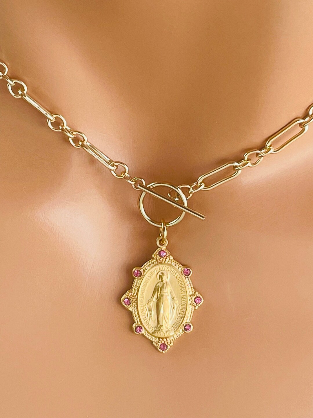 Cord Necklace- Pink/Mary