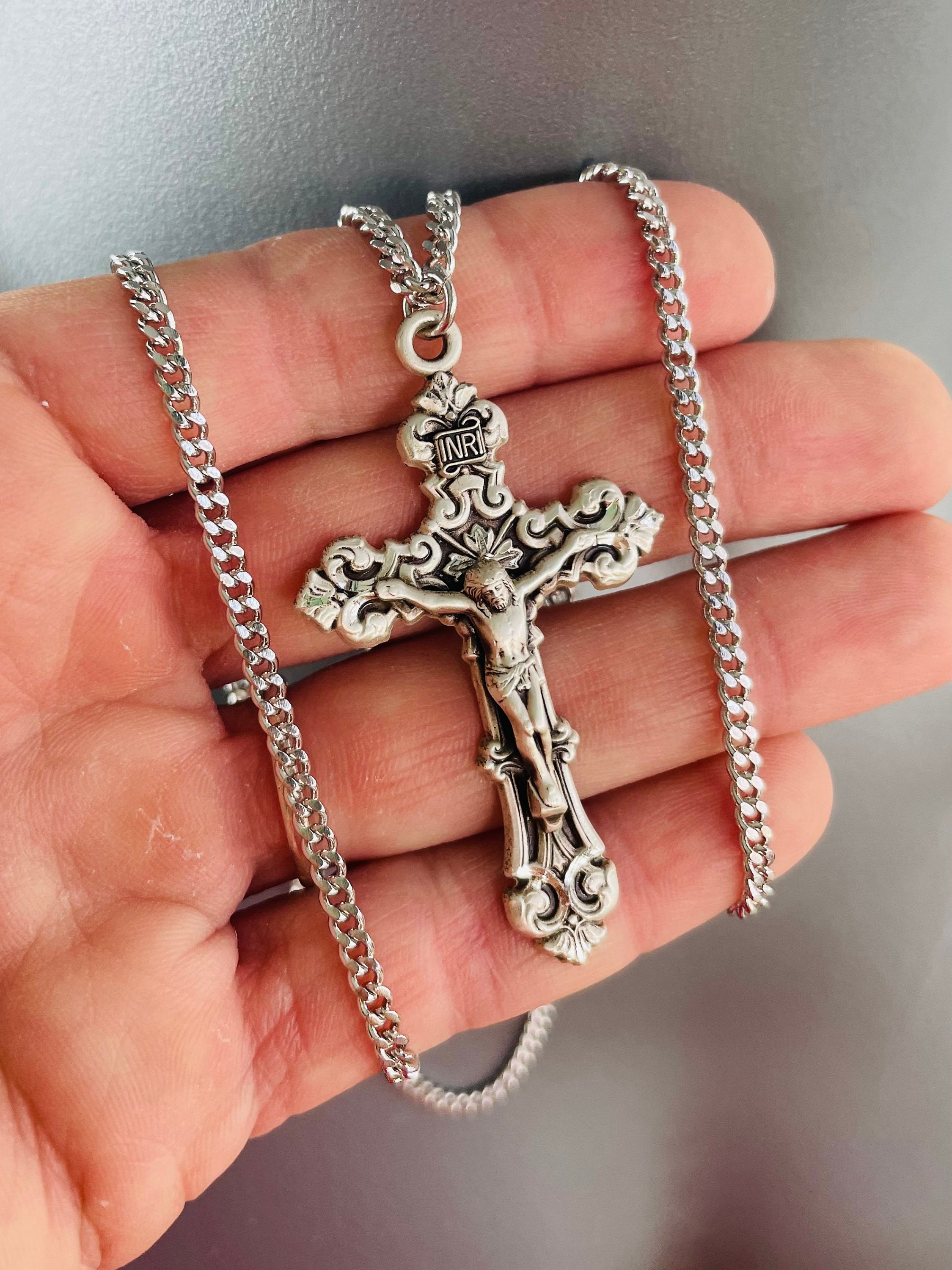 新品　シルバー925　クロスペンダント　スターリングシルバー クロス ネックレス シルバー 925 十字架 シルバーネックレス