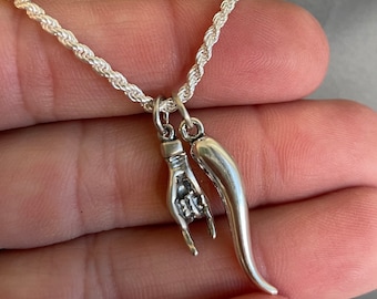 corno necklace silver LORO ロロ　enof corno necklace silver LORO ENOF ロロ Silver Cornicello