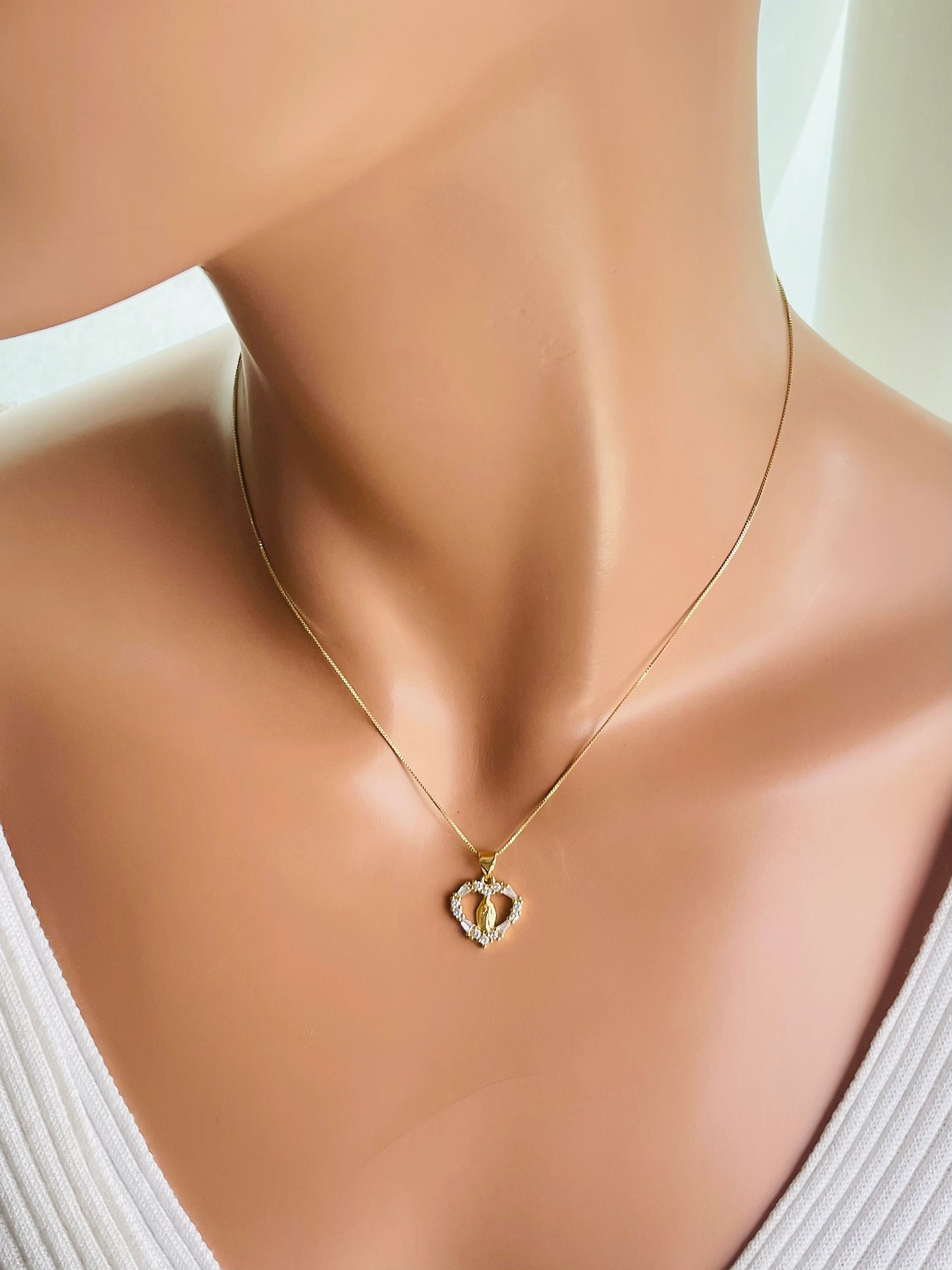 Tiny Pave Key Charm Necklace. Glass Vial Display – l. rae jewelry