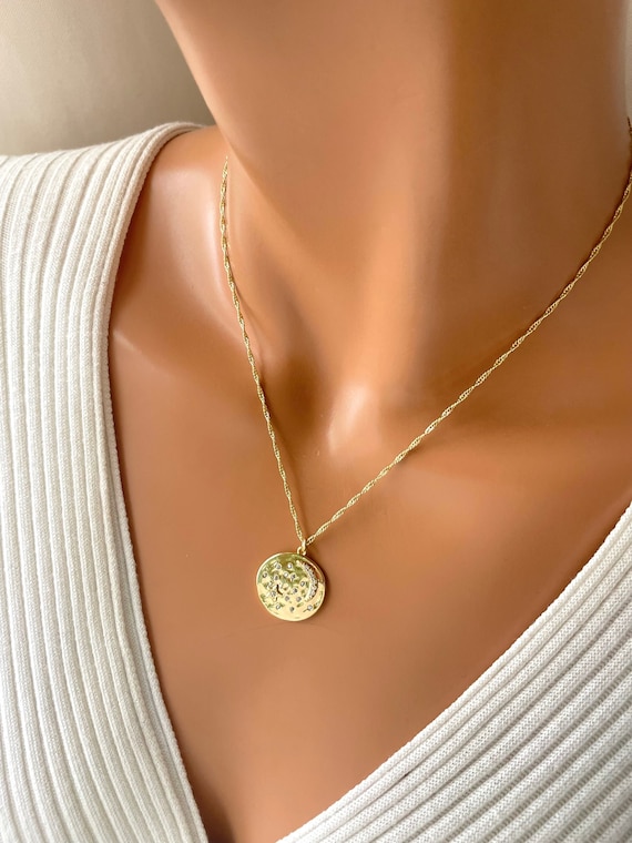Gold Moon And Stars Charm Necklace Women Jewelry Moon Pendant Gold Star Charm Pave Crystal Necklaces Ladies Girls Gift for her