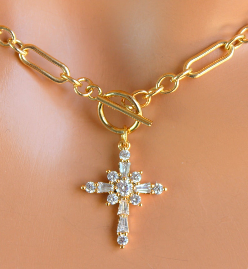 BEST SELLER Sterling Silver Cross Choker Necklace Women 925 Etsy