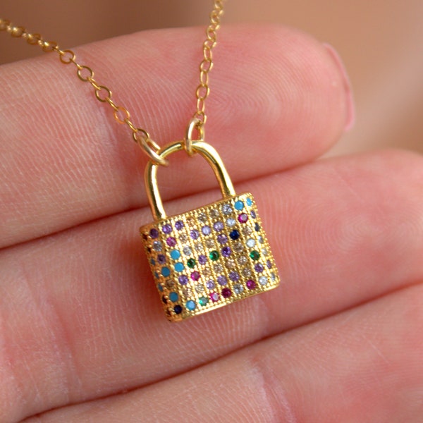 Lock Necklace Etsy