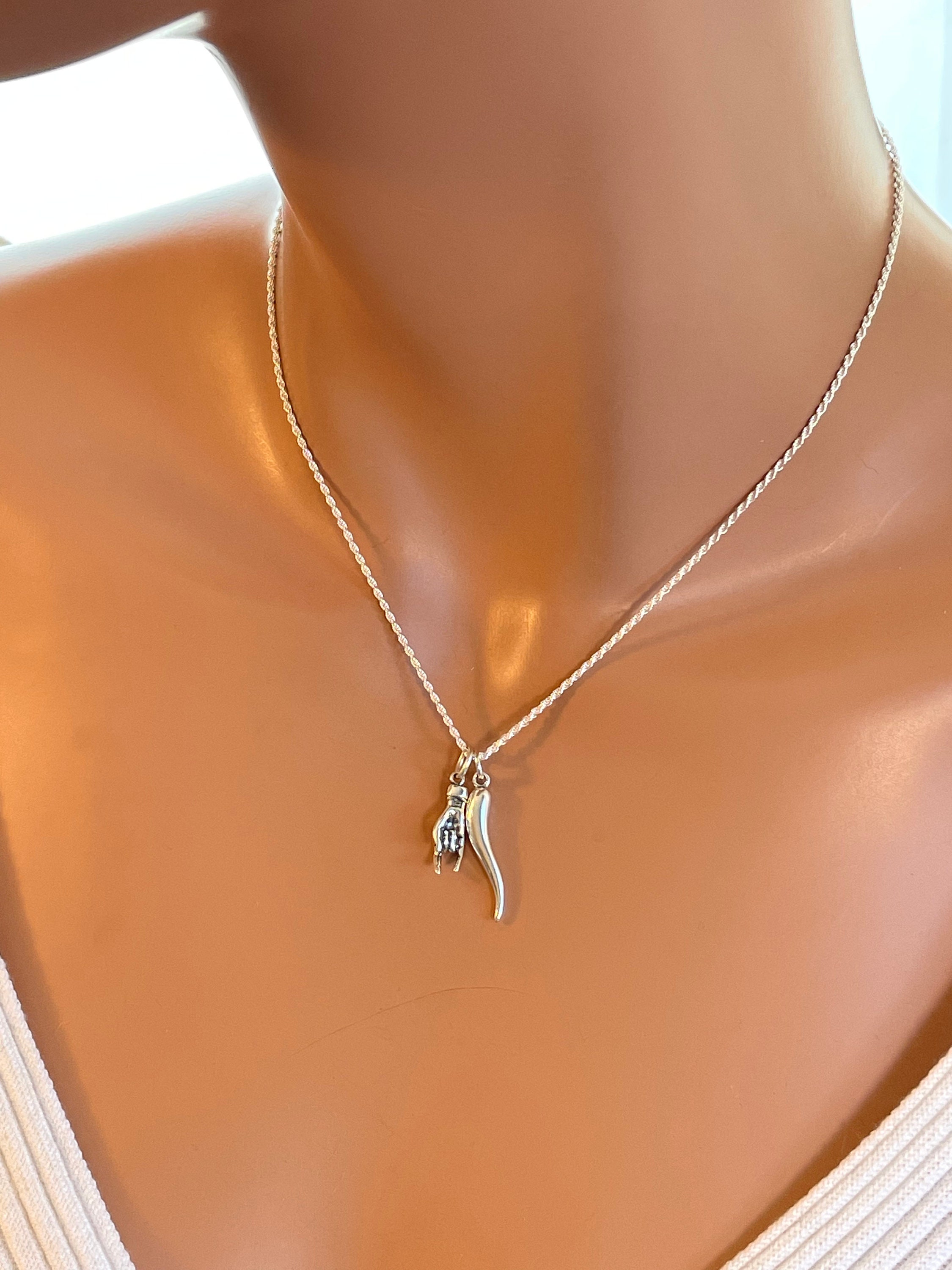 corno necklace silver LORO ENOF ロロ corno necklace silver LORO ENOF ロロ corno necklace silver