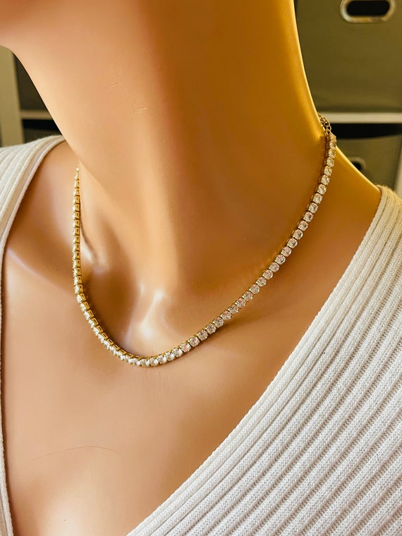 Gold Barbed Wire Necklace Set, Sword Cross Pendant, CZ Choker - Etsy