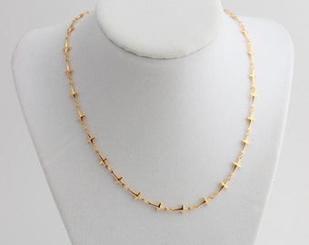 Cross Necklace Women Bracelet Wrap Small Sideways Crosses Gold Filled Little Charm Pendant Necklaces