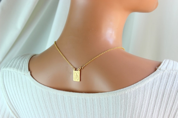 Medal scapular necklace sale