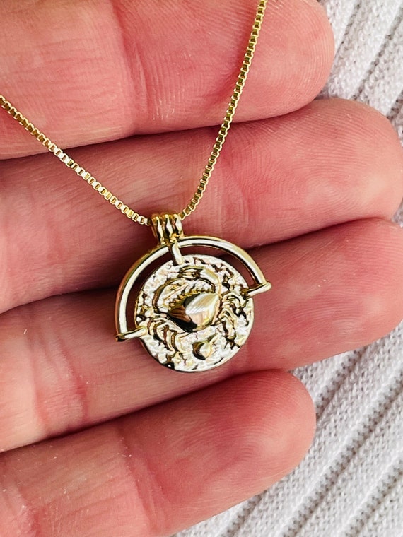 SALE Astrology zodiac pendant necklace box chain 14kgold filled astrology charm necklace women girls zodiac pendant birth month jewelry