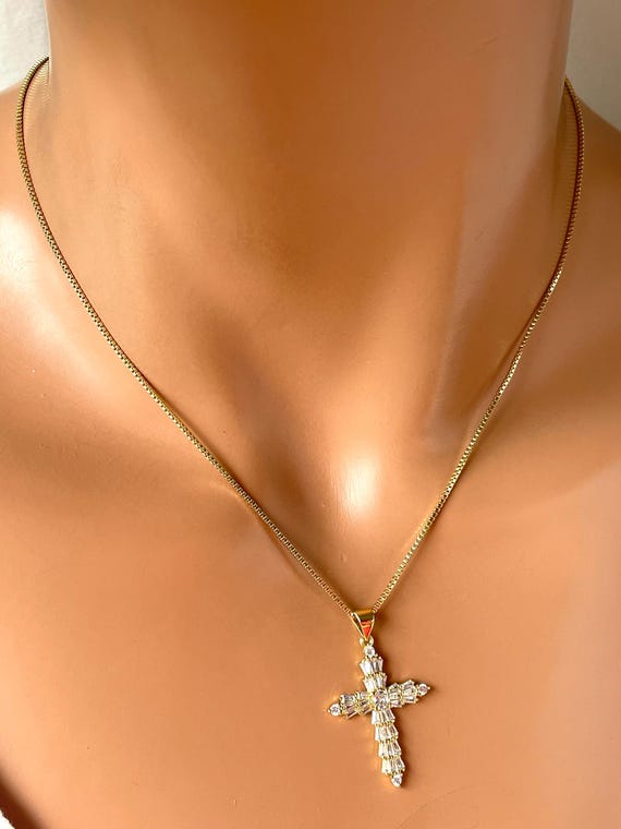 Collar De Solitario Grande De Plata 925, Delicado Collar Con Dije De Circonita Cúbica, Pequeño Colgante De Solitario De Circonita Cúbica, Collar De Solitario De Oro De 14 Quilates, Collar De Diamantes