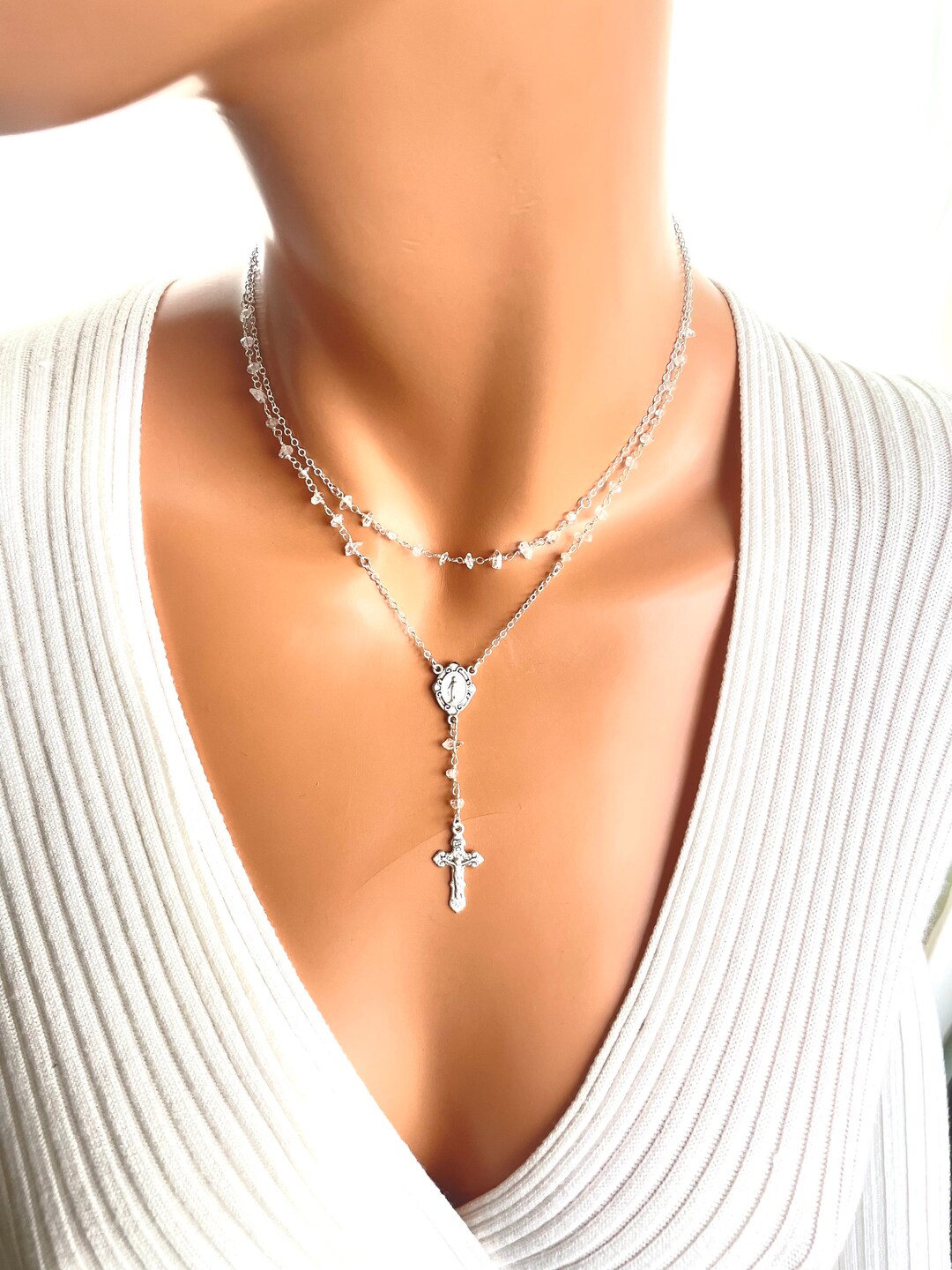 【TommassiniJewelry】St. Mary Miraculous Rosaryネックレス TommassiniJewelry】St. Mary Miraculous Rosaryネックレス