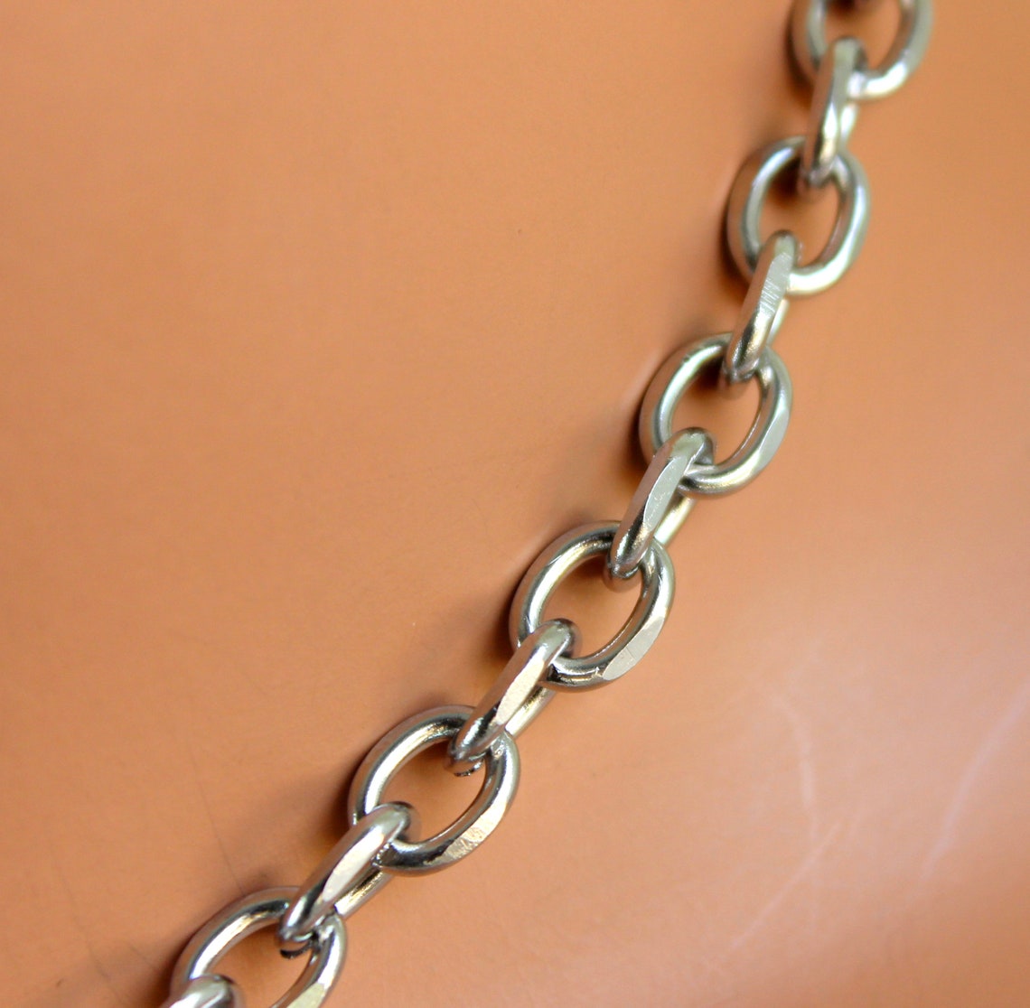 Thick silver chain choker Clearance