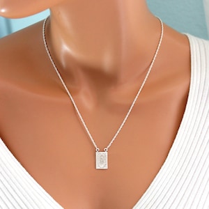 BEST SELLER Sterling Silver Scapular Necklace Women Men Gold Catholic Jewelry Necklaces High Quality Gift Unisex Etsy