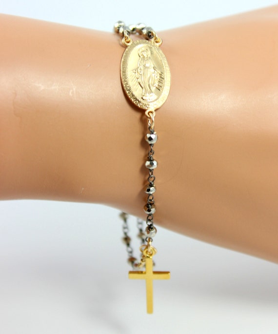 19.25k Yellow Gold Rosary Bracelet – Liberal Jewellery