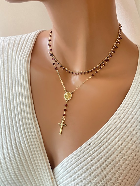 アクセサリー S'YTE BRASS CHAIN ROSARY NECKLACE BRASS CHAIN ROSARY NECKLACE(FREE SIZE Silver): S'YTE｜THE