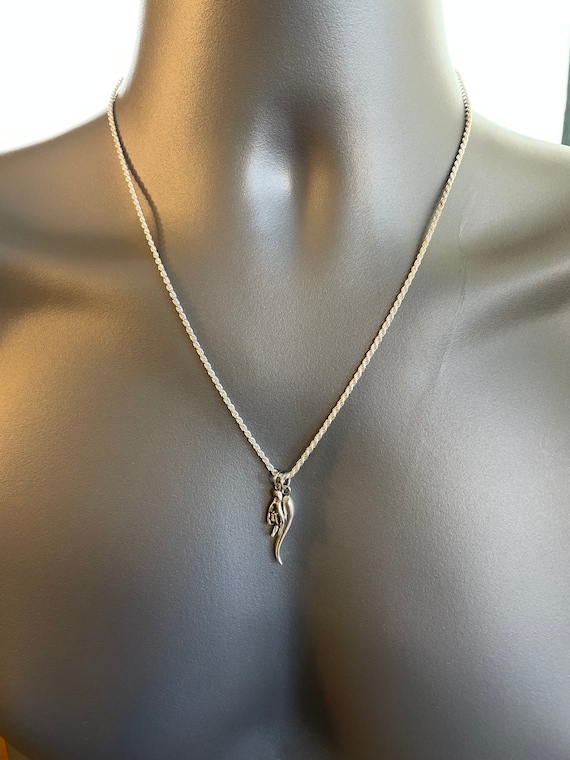 corno necklace silver LORO ENOF ロロ corno necklace silver LORO ENOF ロロ corno necklace silver