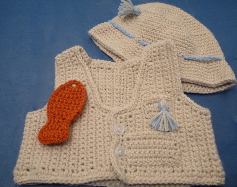 toddler fishing vest and hat