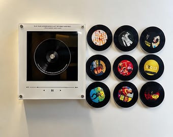 Elvis Presley Music Fridge Magnet, NFC Vinyl Record Player, Elvis theme Fan Gift