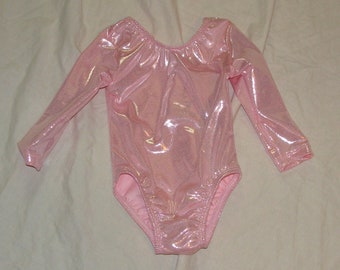 baby size Ready to ship long sleeve gymnastic leotard in light pink mystique 12 months oops