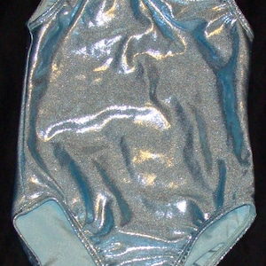 Light Blue Mystique gymnastic leotard Ready to ship