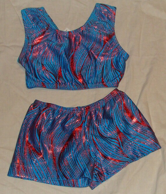 gymnastics sports bras and shorts