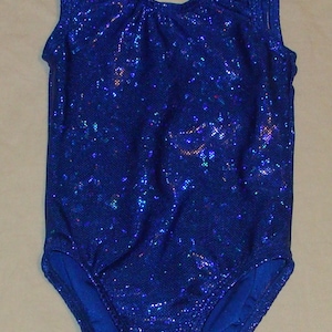 Blue shattered glass Gymnastics leotard Ready to ship